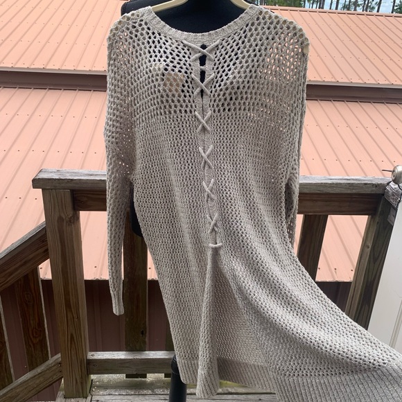 Lucky Brand Taupe Sweater - Picture 5 of 6